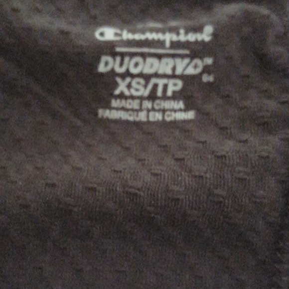 Champion Black Athletic Duo Dry Cap Sleeve Tee EUC - Picture 2 of 11